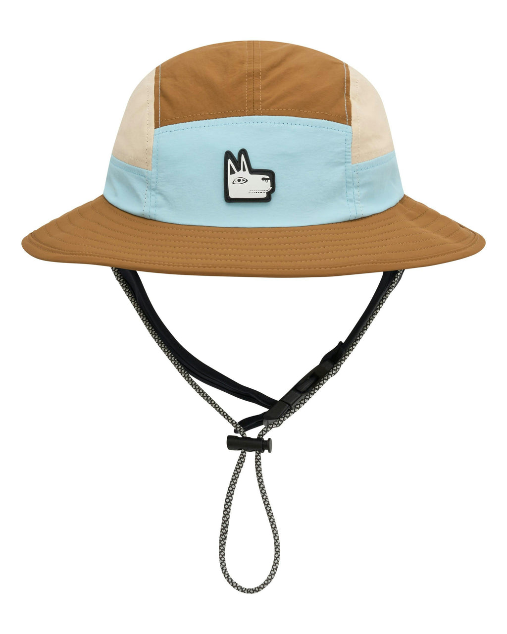 Blue + Brown Wide Brim Surf Hat
