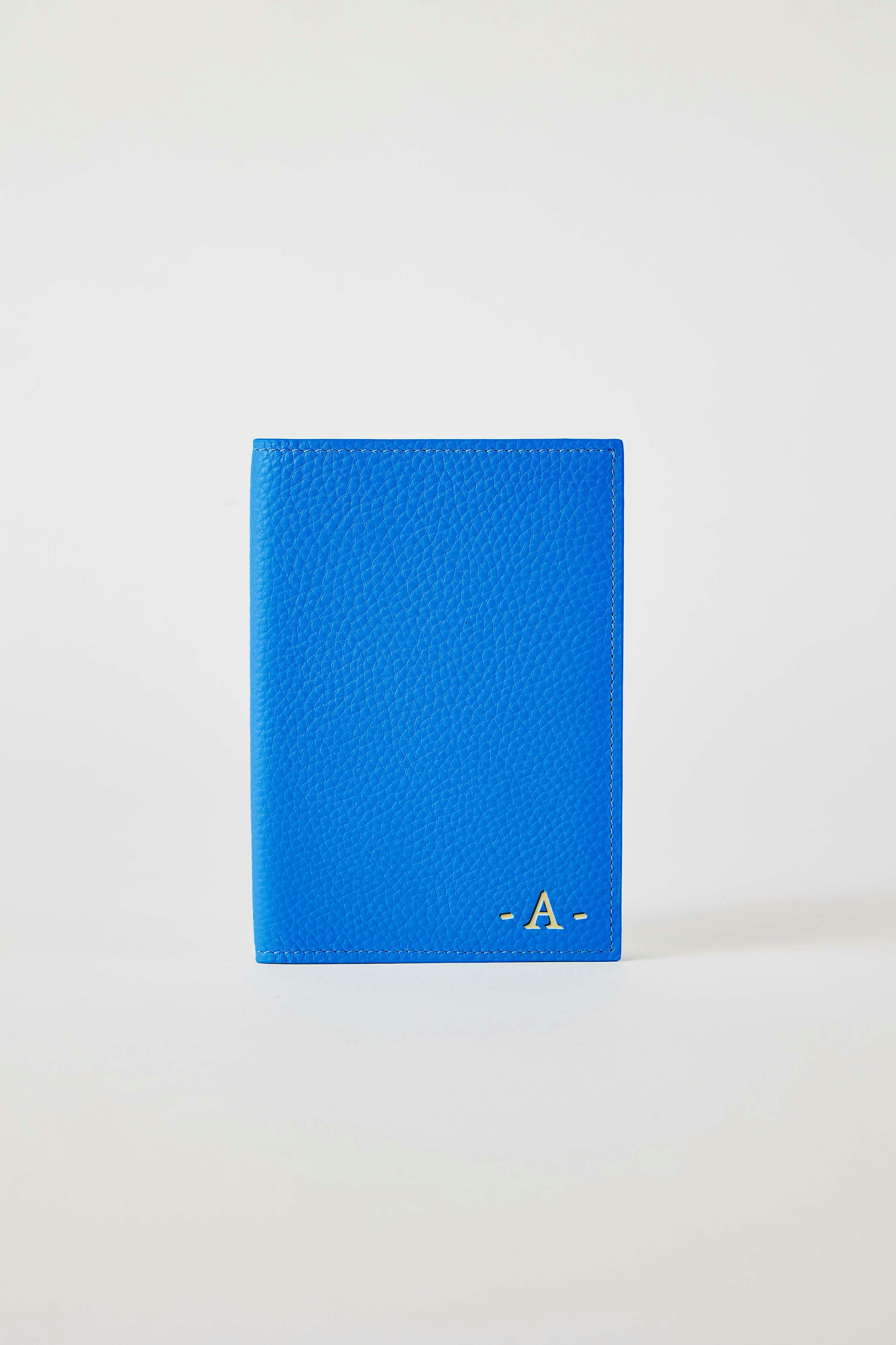 Leather Passport Holder | Cobalt