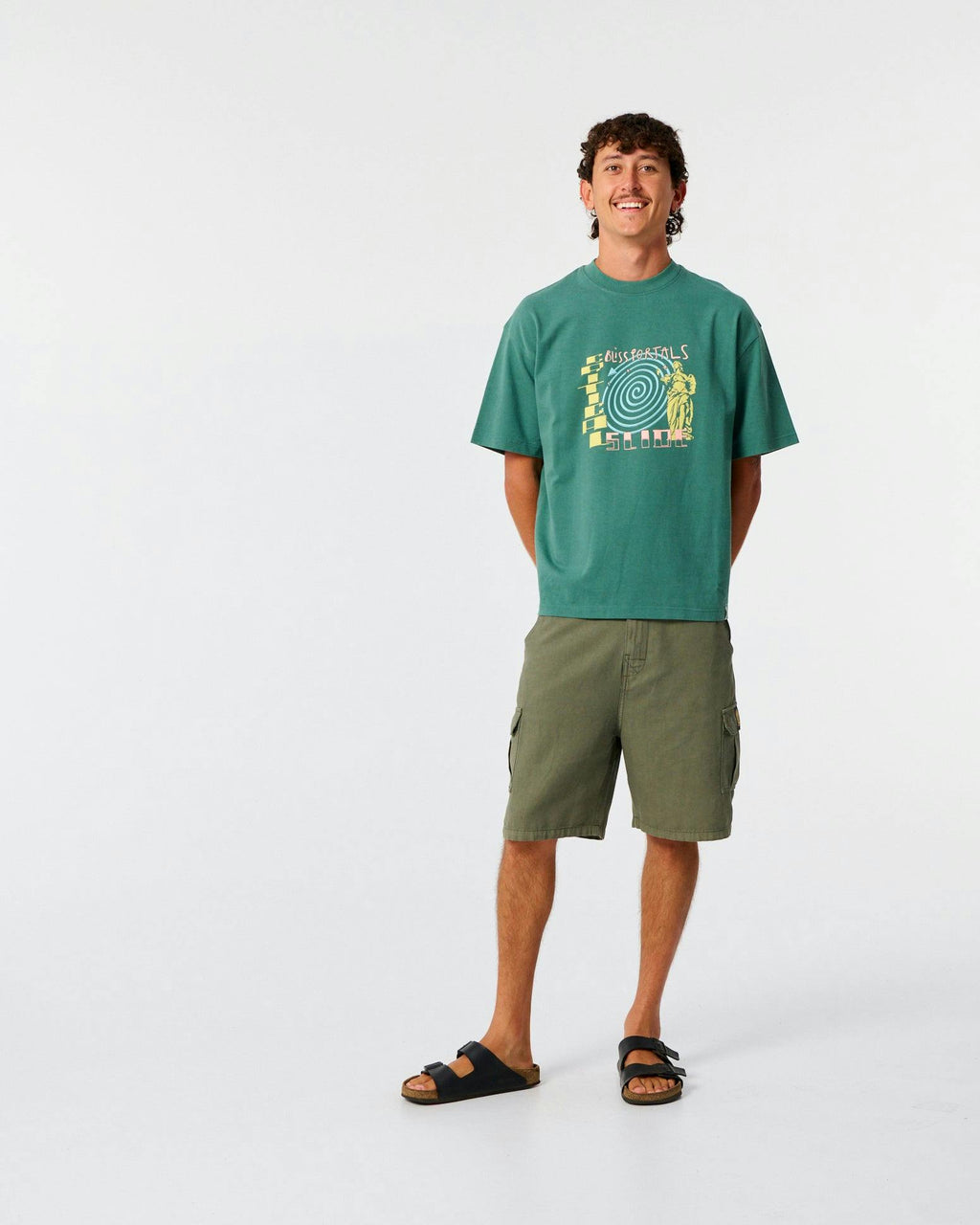 Bliss Portals Tee - Dusty Green
