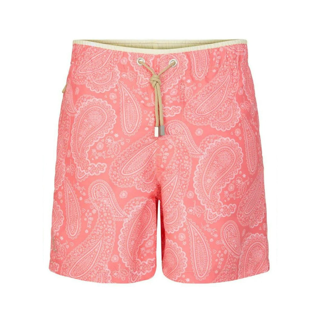 Cameron Paisley Swim Shorts Red