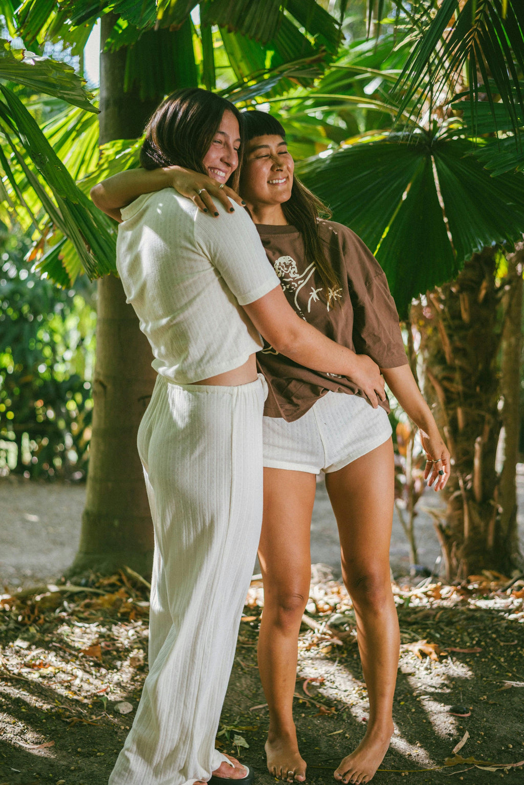 Beach PJ Pant In Cream Pointelle