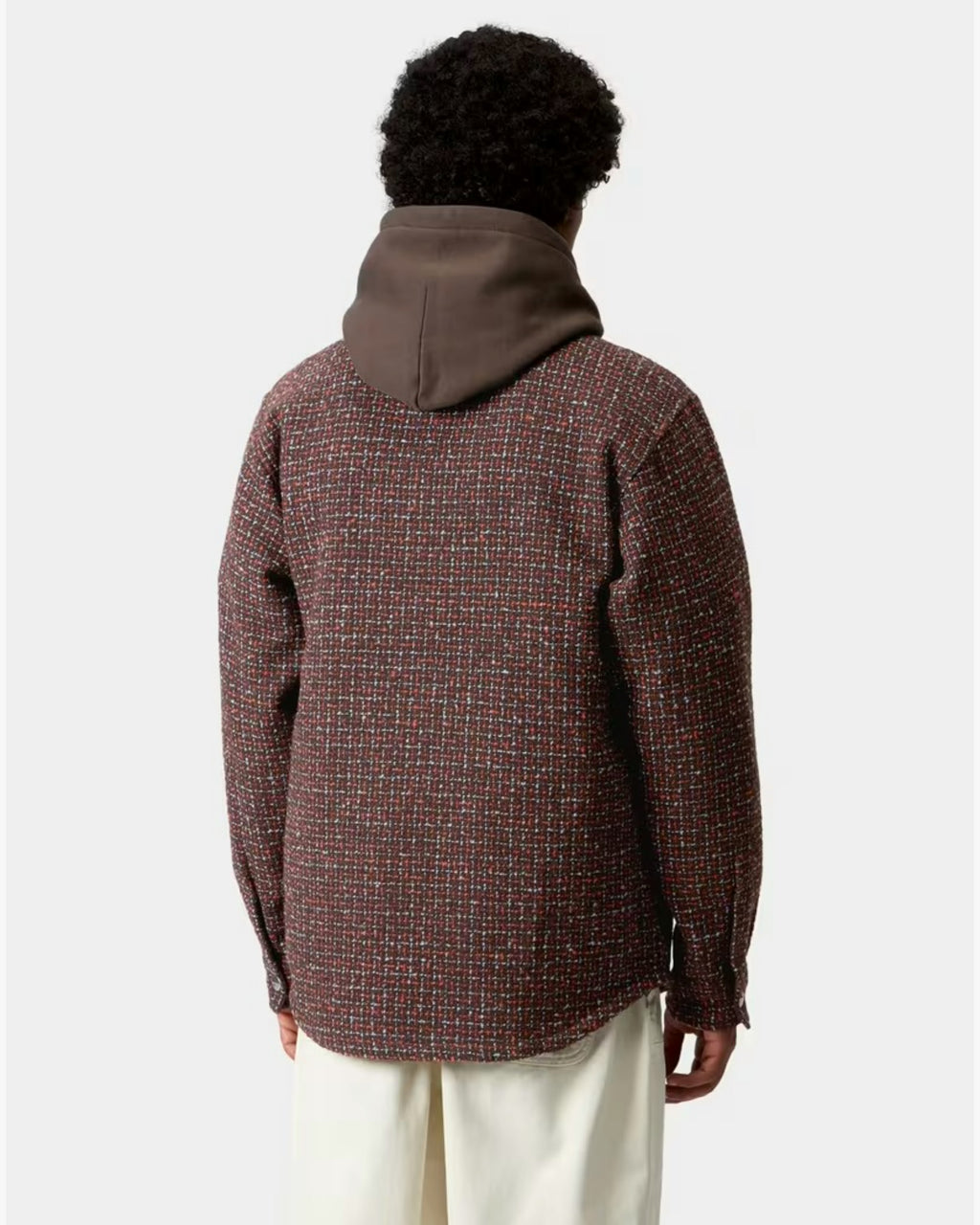 Carhartt WIP Bellamy Shirt Jacket in Red & Navy Check