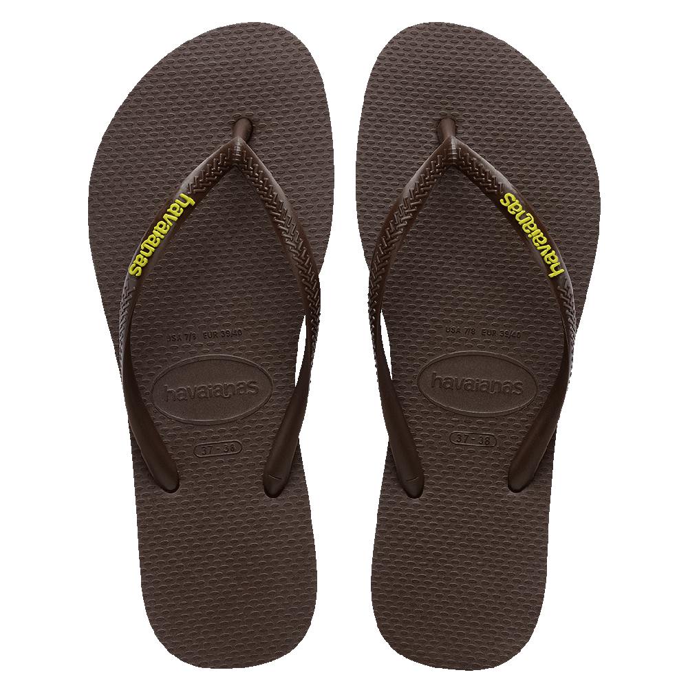 Slim Rubber Logo Thongs
