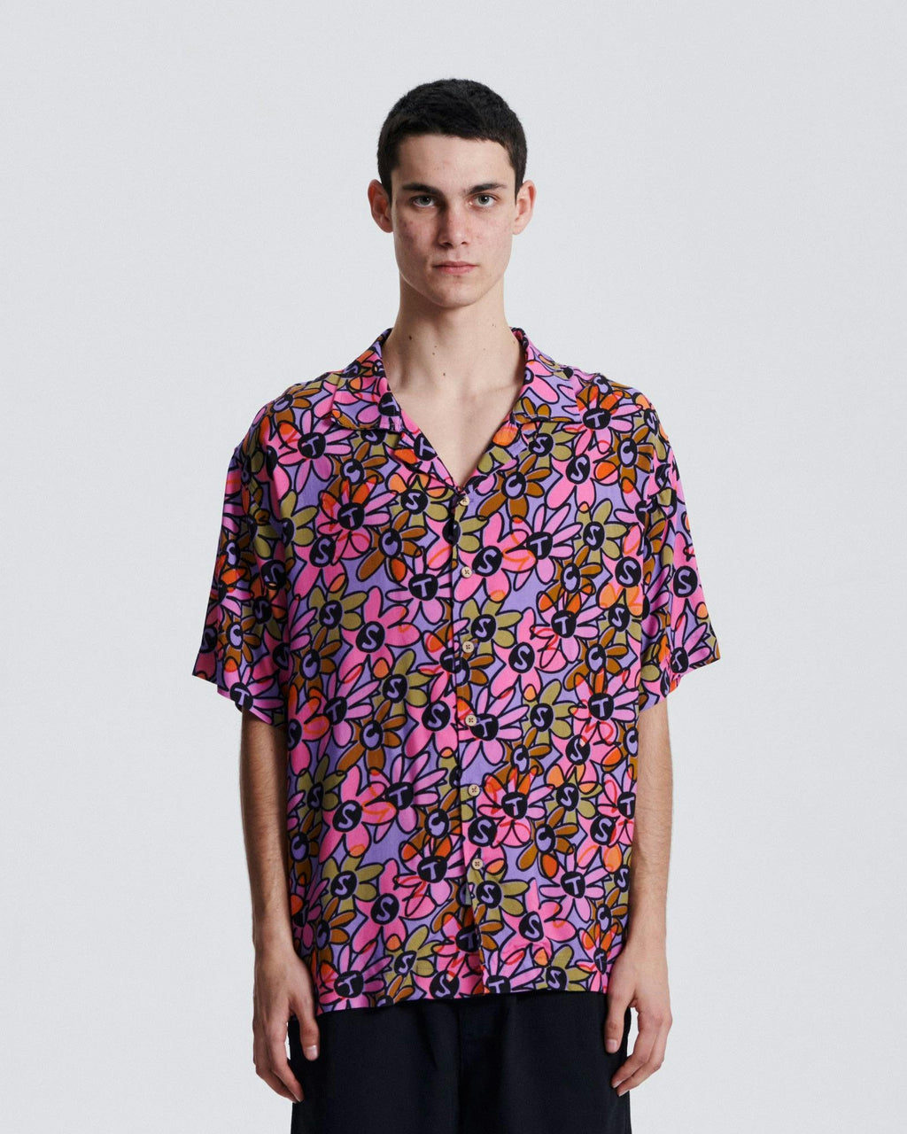 Crazed Jumbo Resort Shirt - Lavender