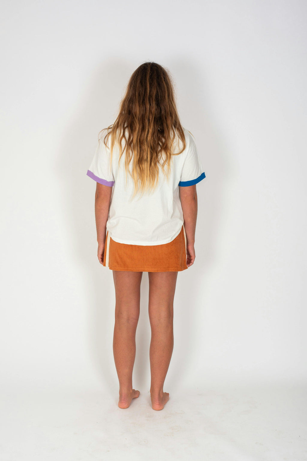Sporty Terry Skirt in Rust