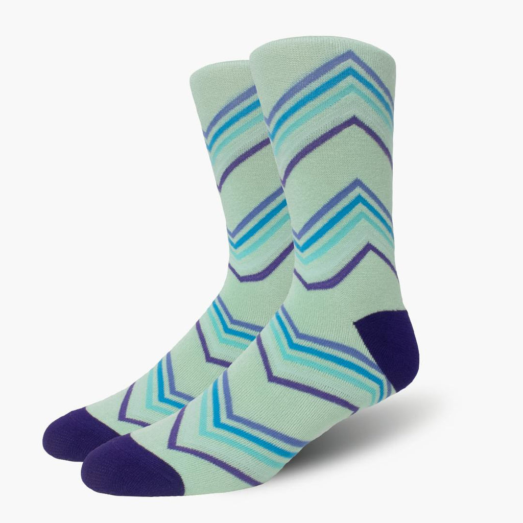 Teal Zig Zag