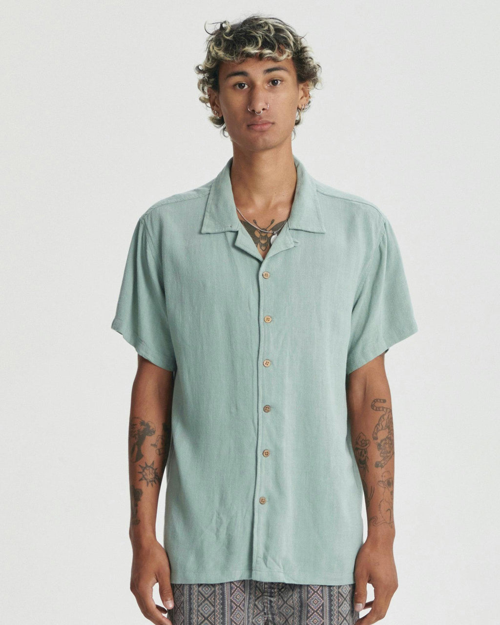 Ernie Resort Shirt - Seagrass