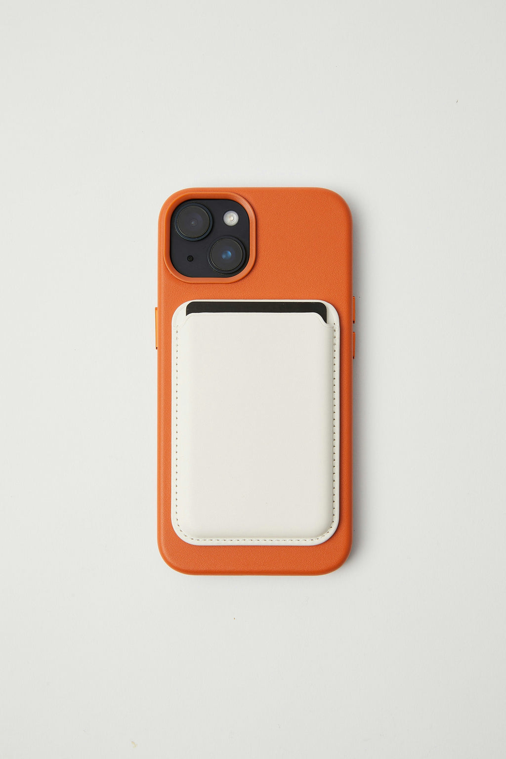 Vegan Leather iPhone 14 Case | Orange