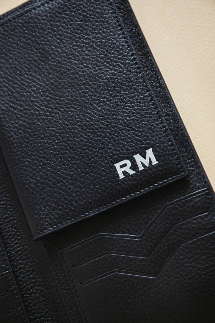 Leather Travel Wallet | Black