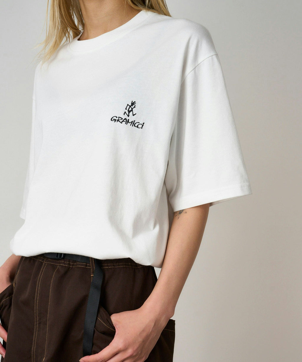 Gramicci One Point Logo Tee in White