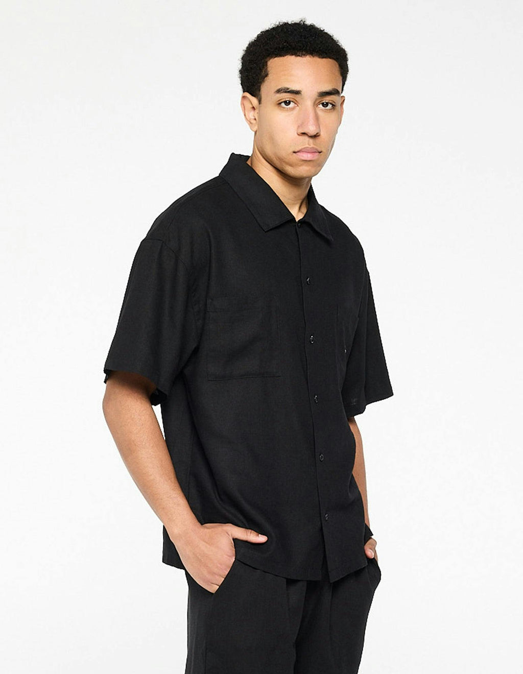 Linen Summer Shirt - Black