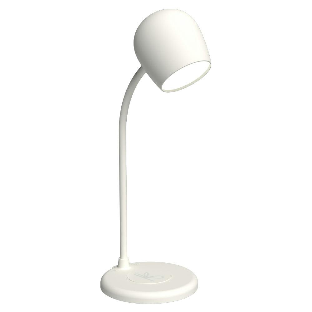 Kreafunk Ellie Lamp W/ Qi Charger And Bluetooth Speaker - White