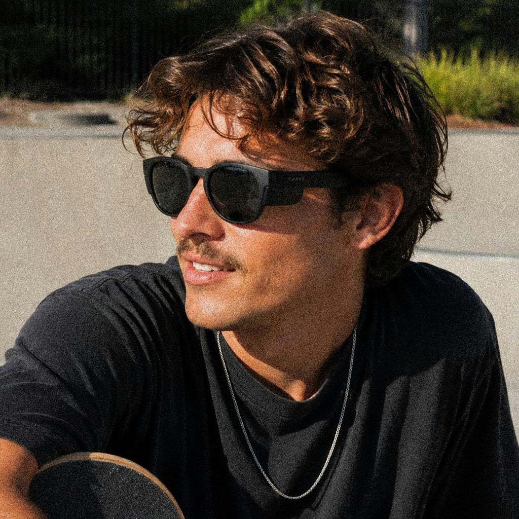 Chippy - Safety Matte Black Frame Grey Polarized Lens