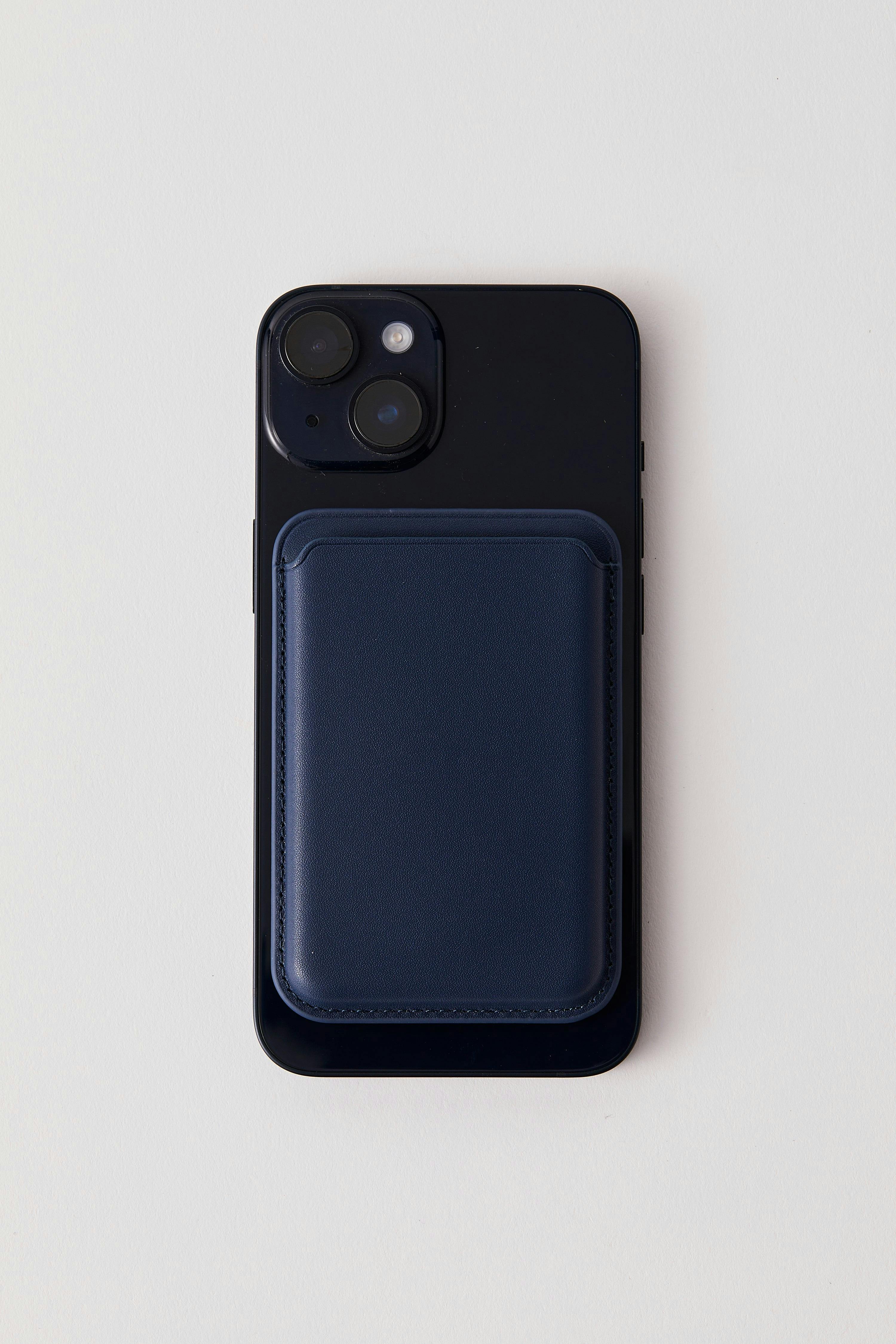 Vegan MagSafe Wallet| Navy