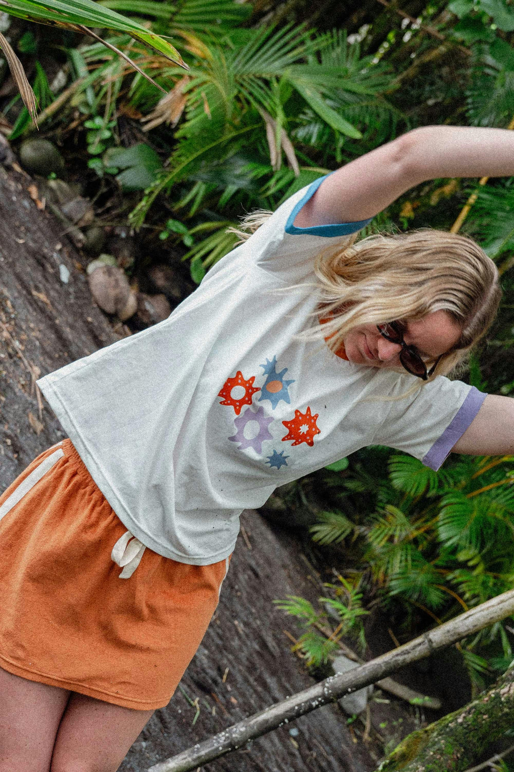 Sporty Terry Skirt in Rust