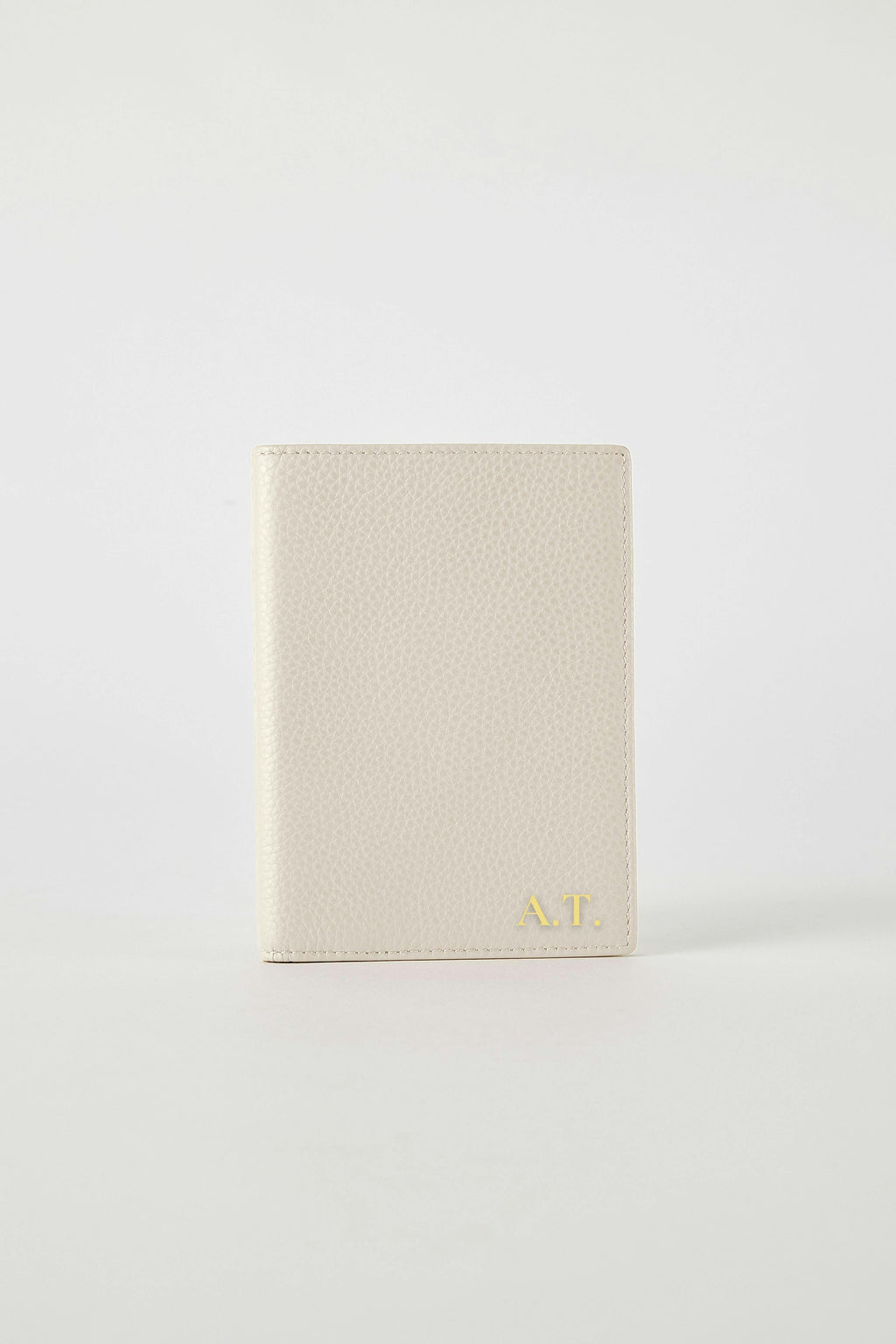 Leather Passport Holder | White