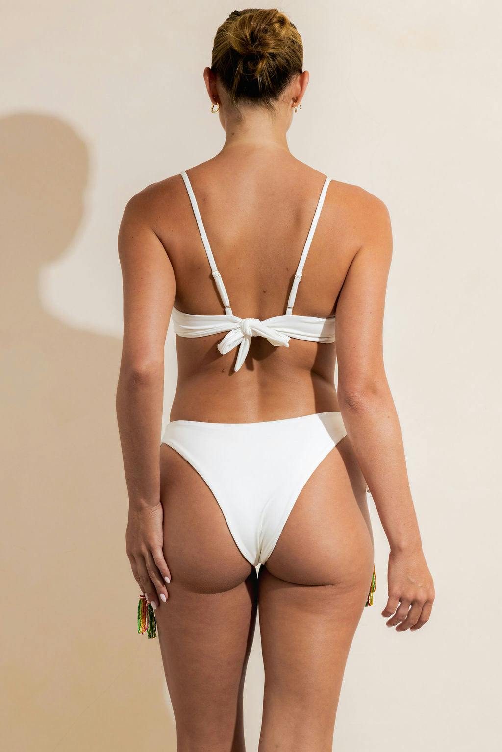 SUMBA BEADED BRIEF - WHITE