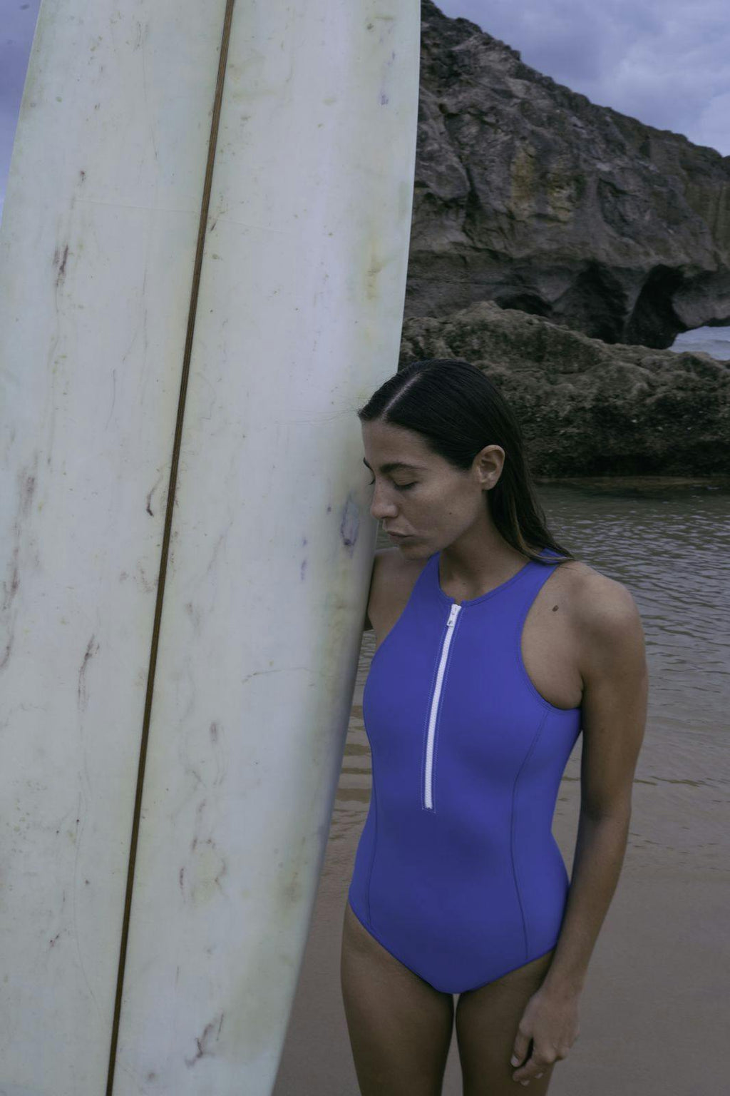 Yemaya One Piece Sleeveless Swimsuit ― Cobalt Blue