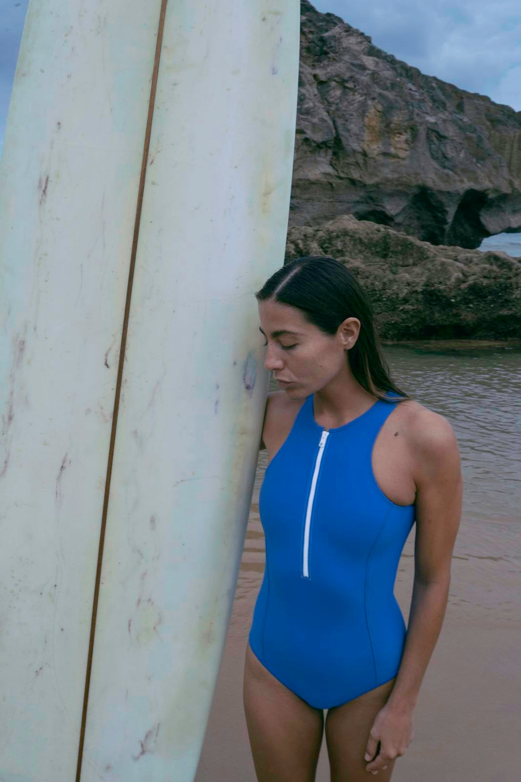 Yemaya One Piece Sleeveless Swimsuit ― Cobalt Blue