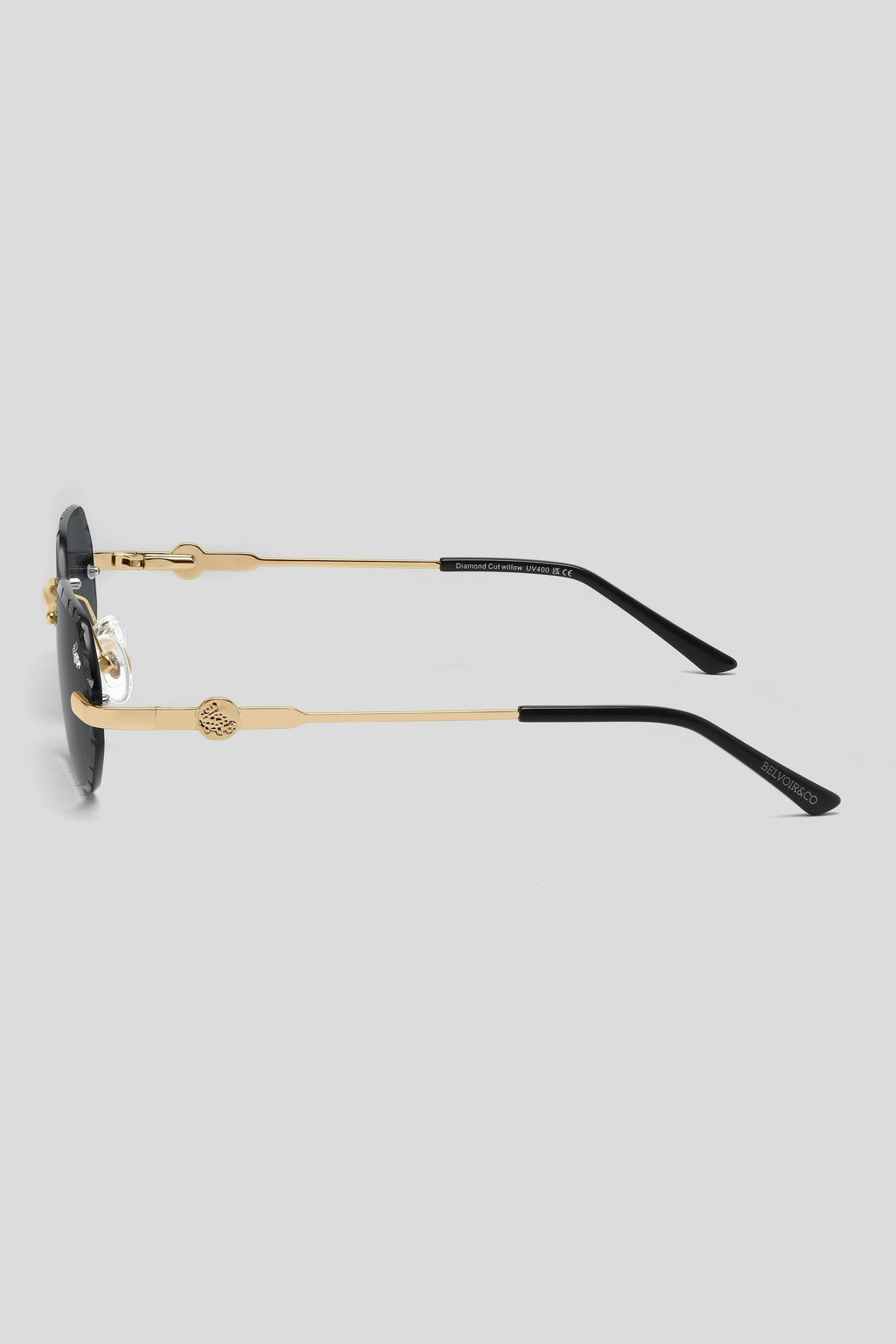 Diamond Cut Willow Black | Gold