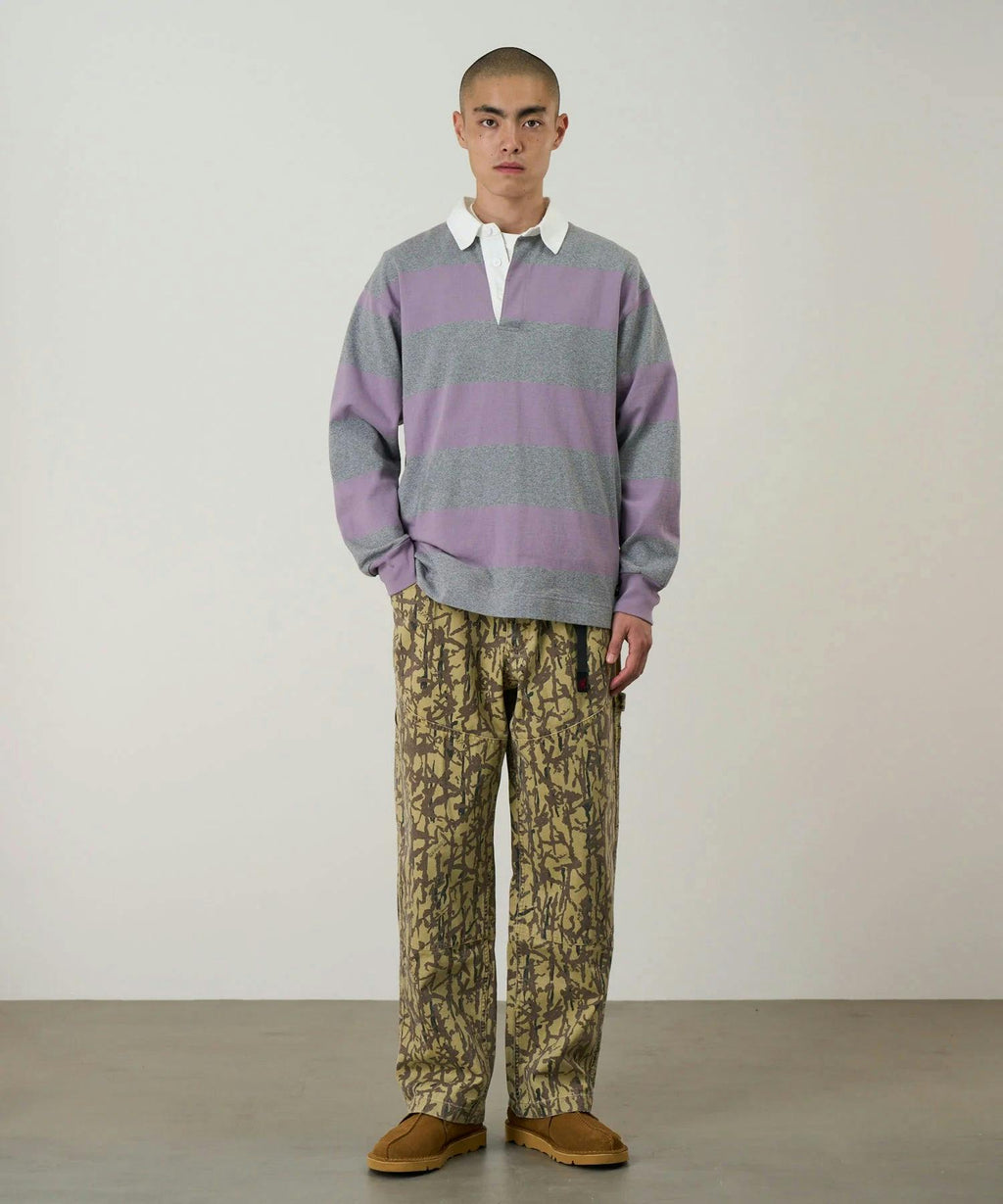 Gramicci Langdon Rugby Shirt in Heather / Purple