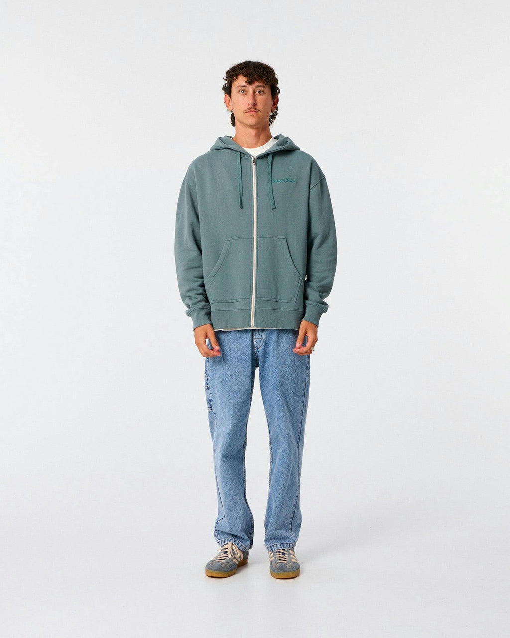 Business Zip Hood - Dusty Green
