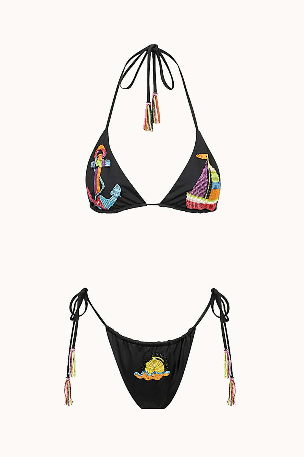 BEADED KINI BRIEF - MARINA