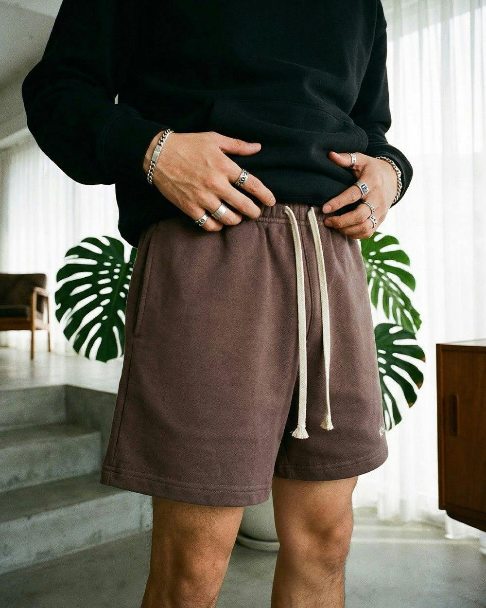 Premium Logo Shorts // MOCHA
