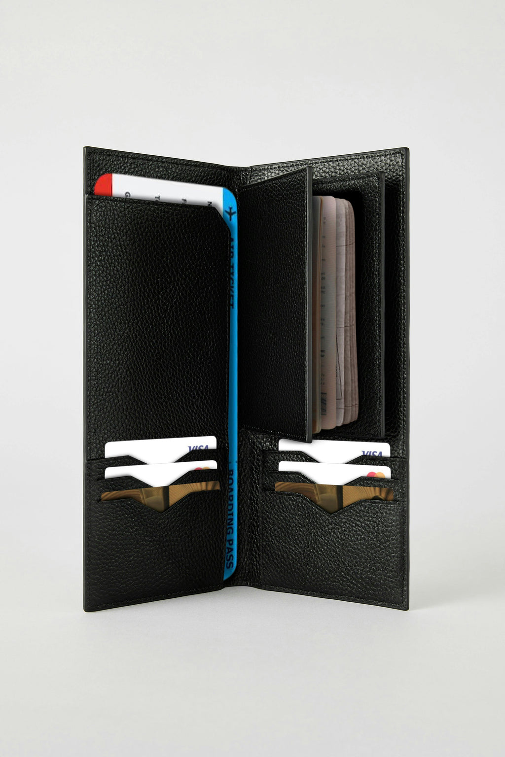 Leather Travel Wallet | Black