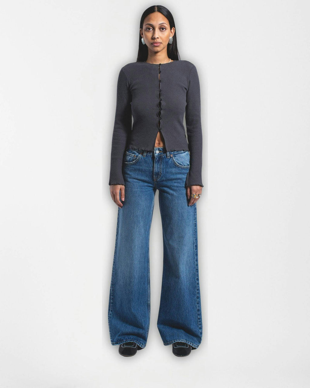 Rhue Wide Jeans - Stream Mid Used