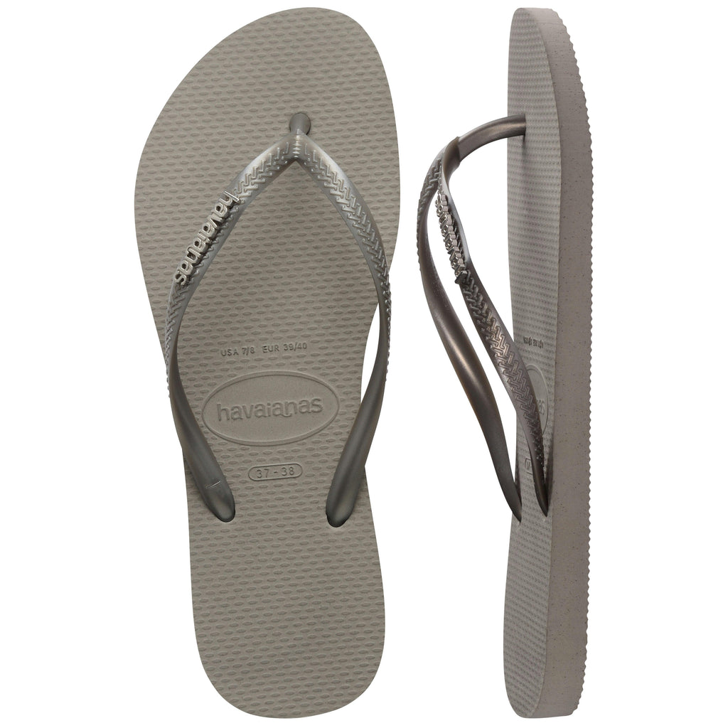 Slim Metal Logo Thongs