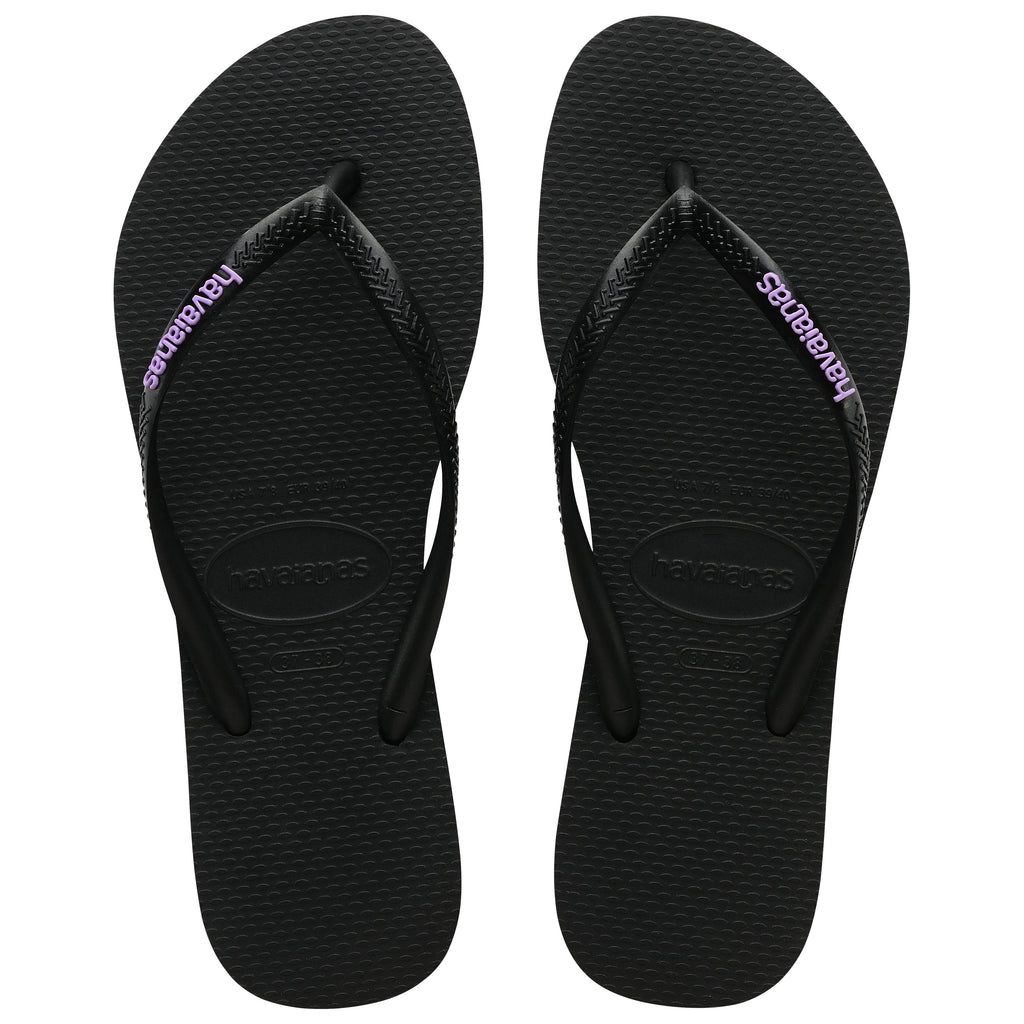 Slim Rubber Logo Thongs