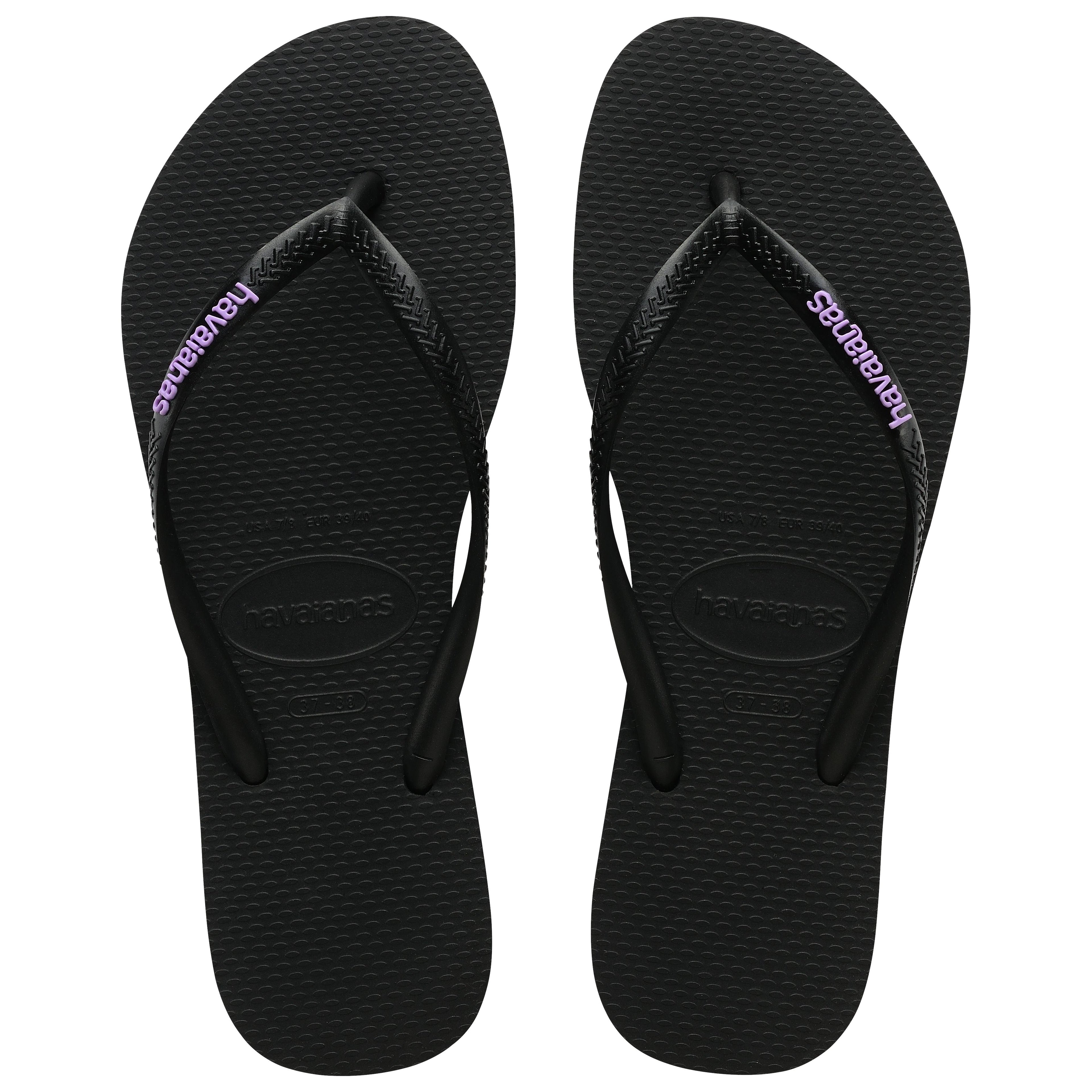 Slim Rubber Logo Thongs
