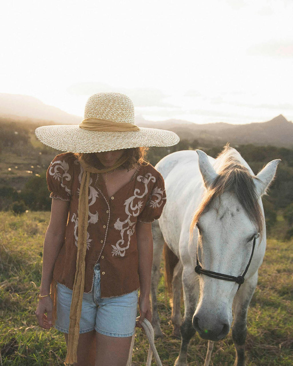 The Meadow Straw Hat – Gingham