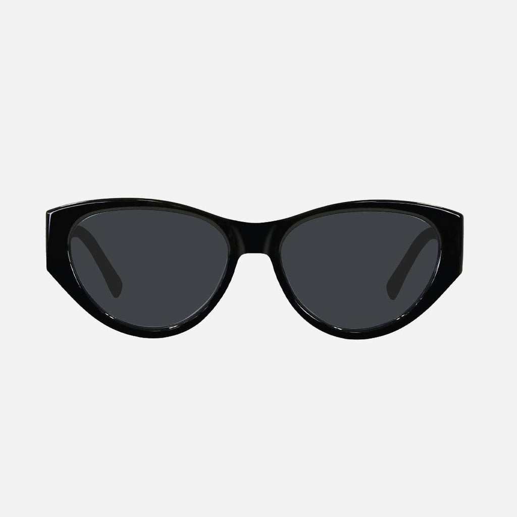 Lulu - Gloss Black with Grey Lens