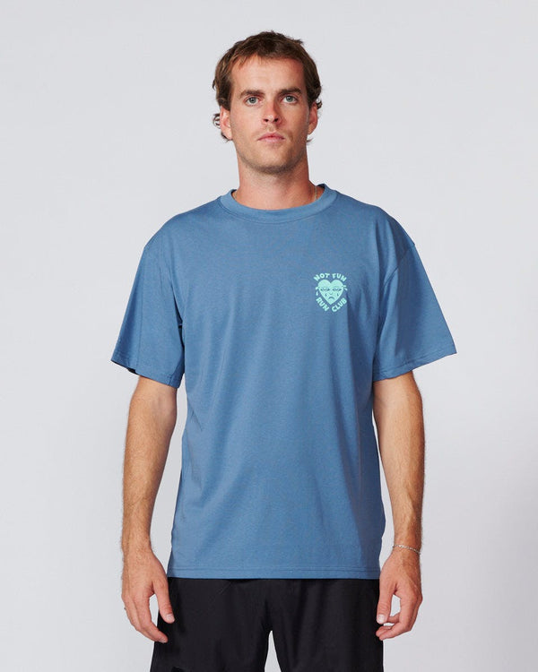 Run Club Heart Tee - Blue image 2