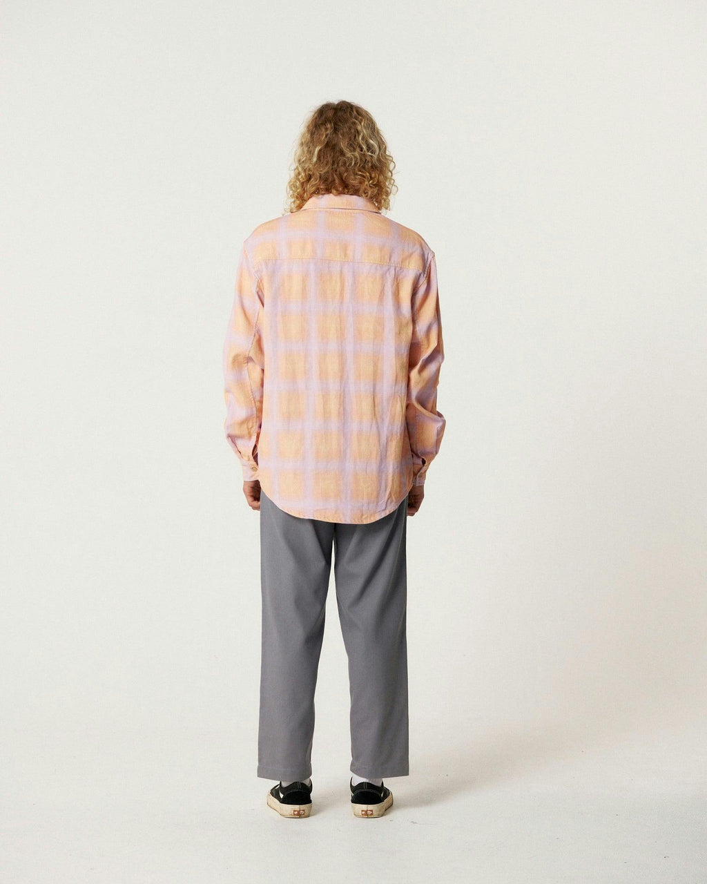 Fusion Cord Long Sleeve Shirt - Coral