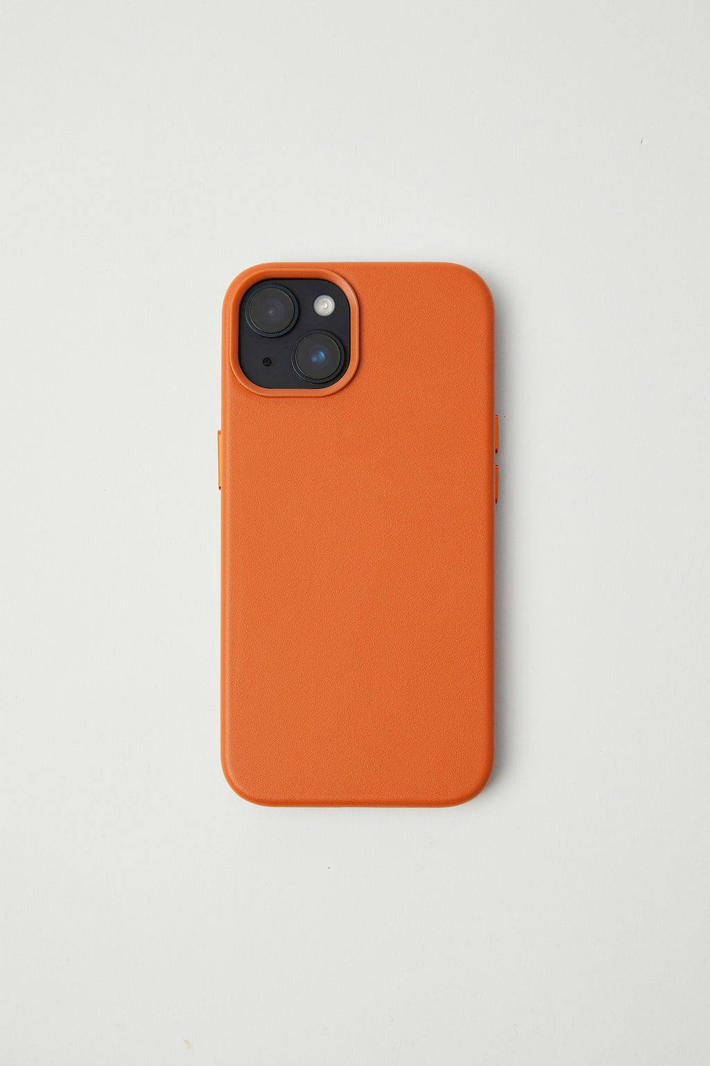 Vegan Leather iPhone 14 Case | Orange