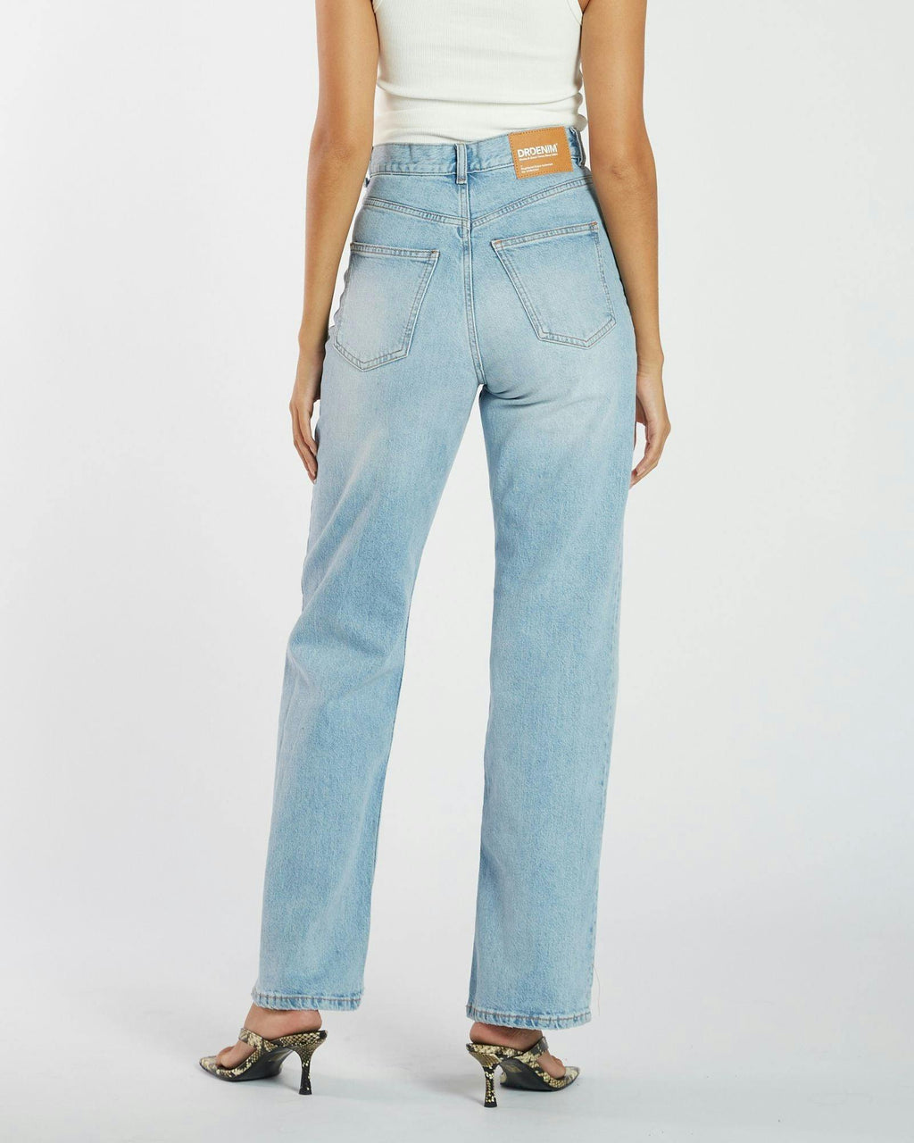 Echo High Straight Jeans - Bay Light Fade