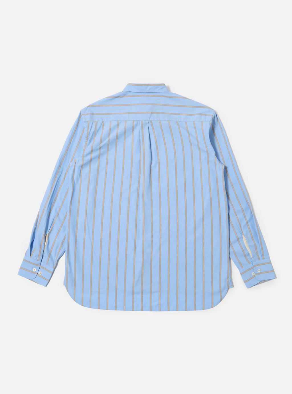 Universal Works Pop Stripe One Lazy Day Shirt in Blue