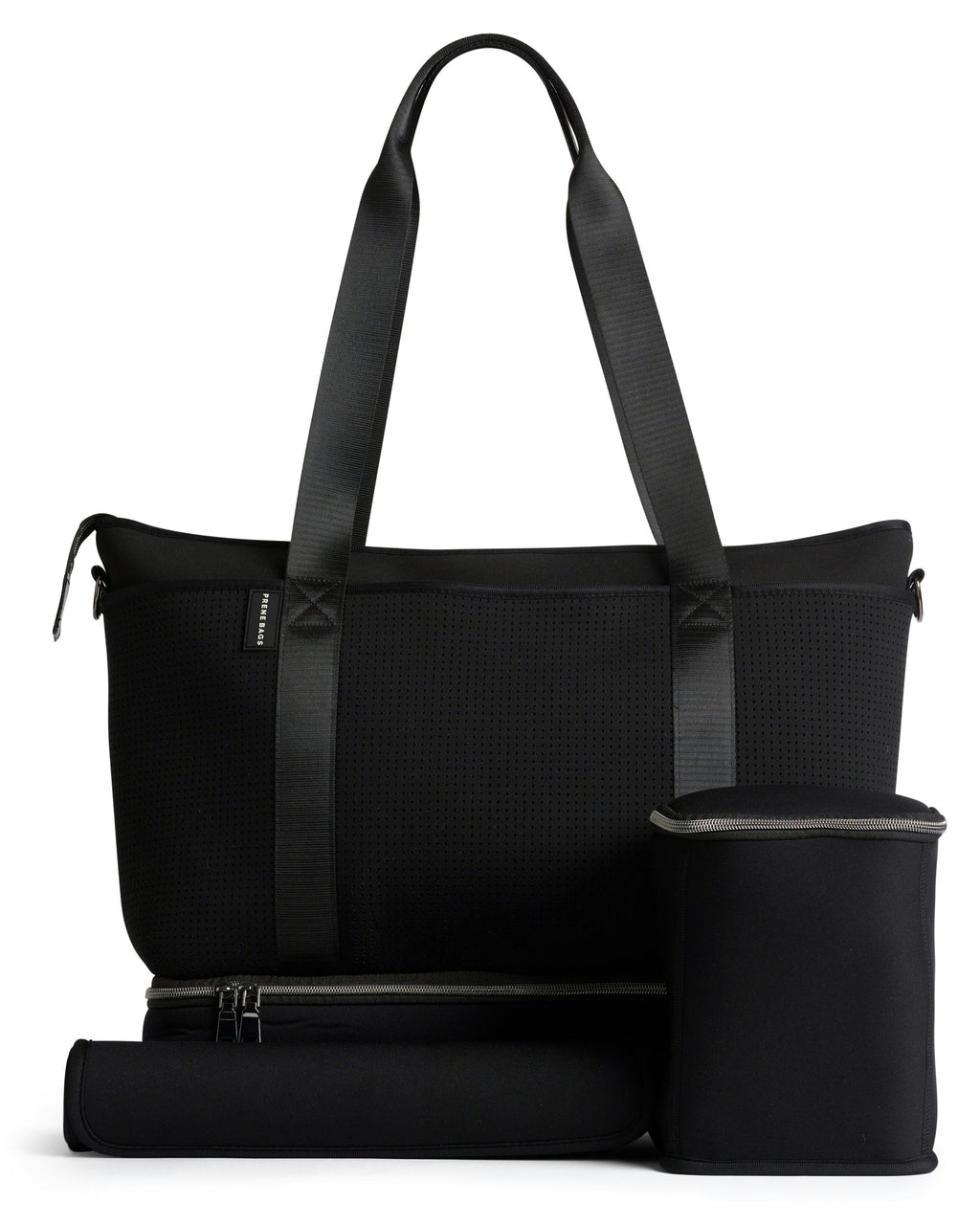 The Saturday Bag (BLACK) Neoprene Tote / Baby / Travel Bag