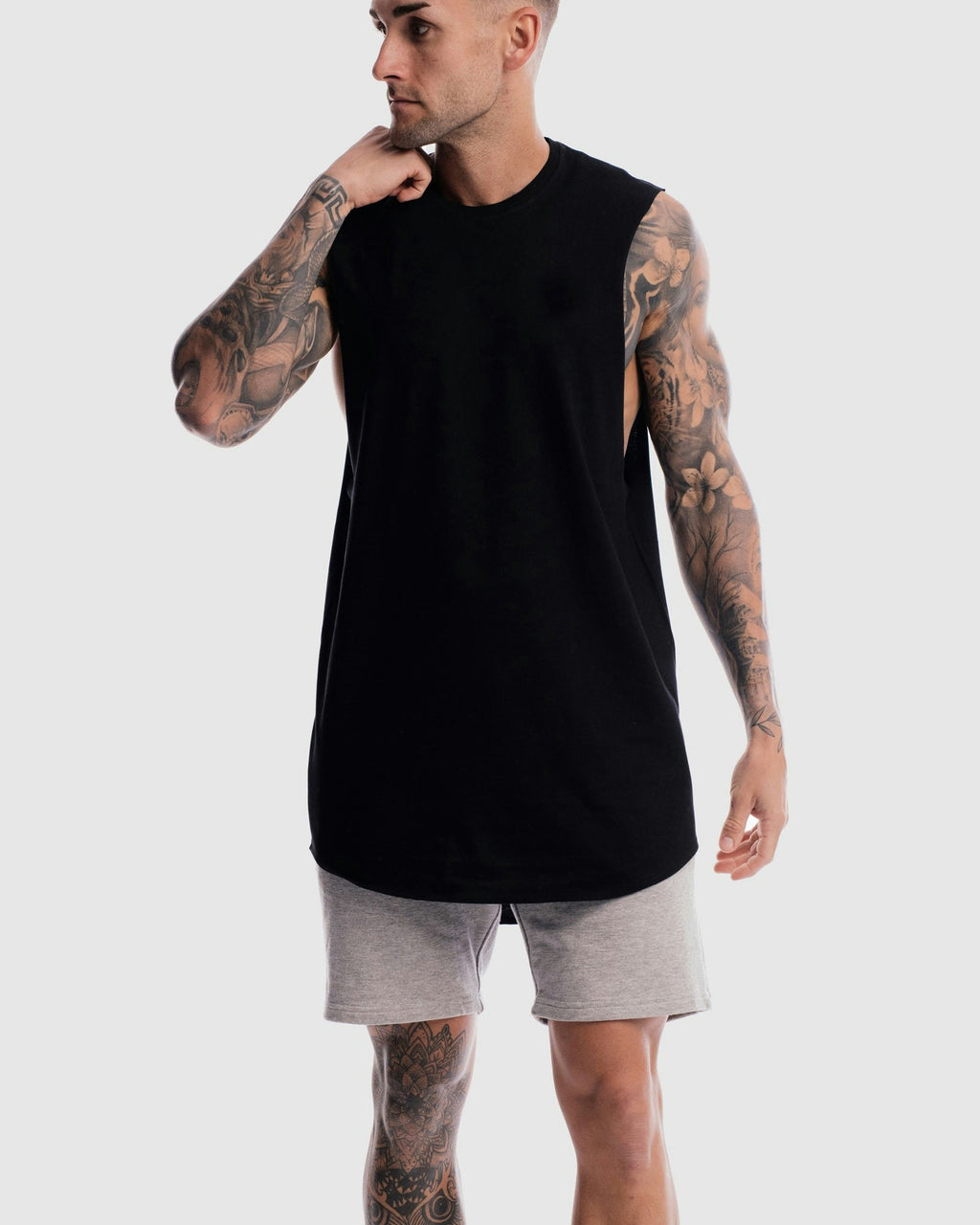 Absent Curved Hem Tank