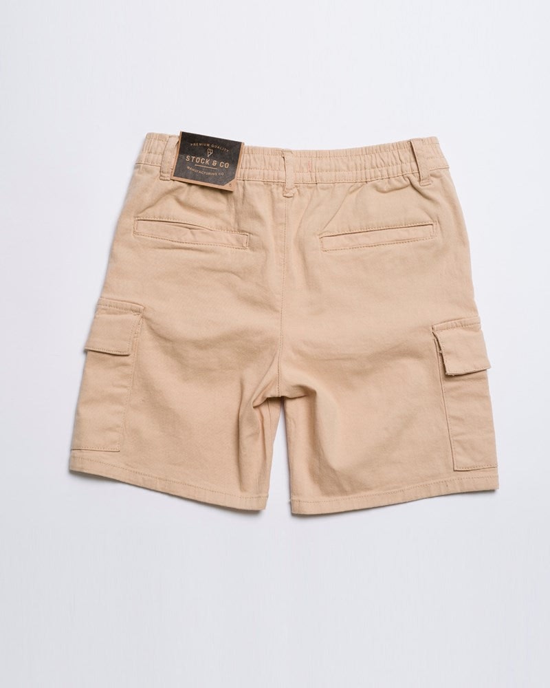 Cargo Elastic Waist Stretch Short - Youth