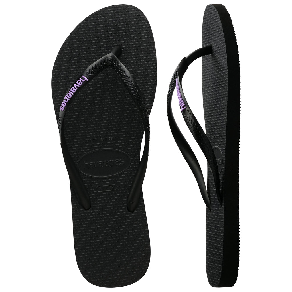 Slim Rubber Logo Thongs