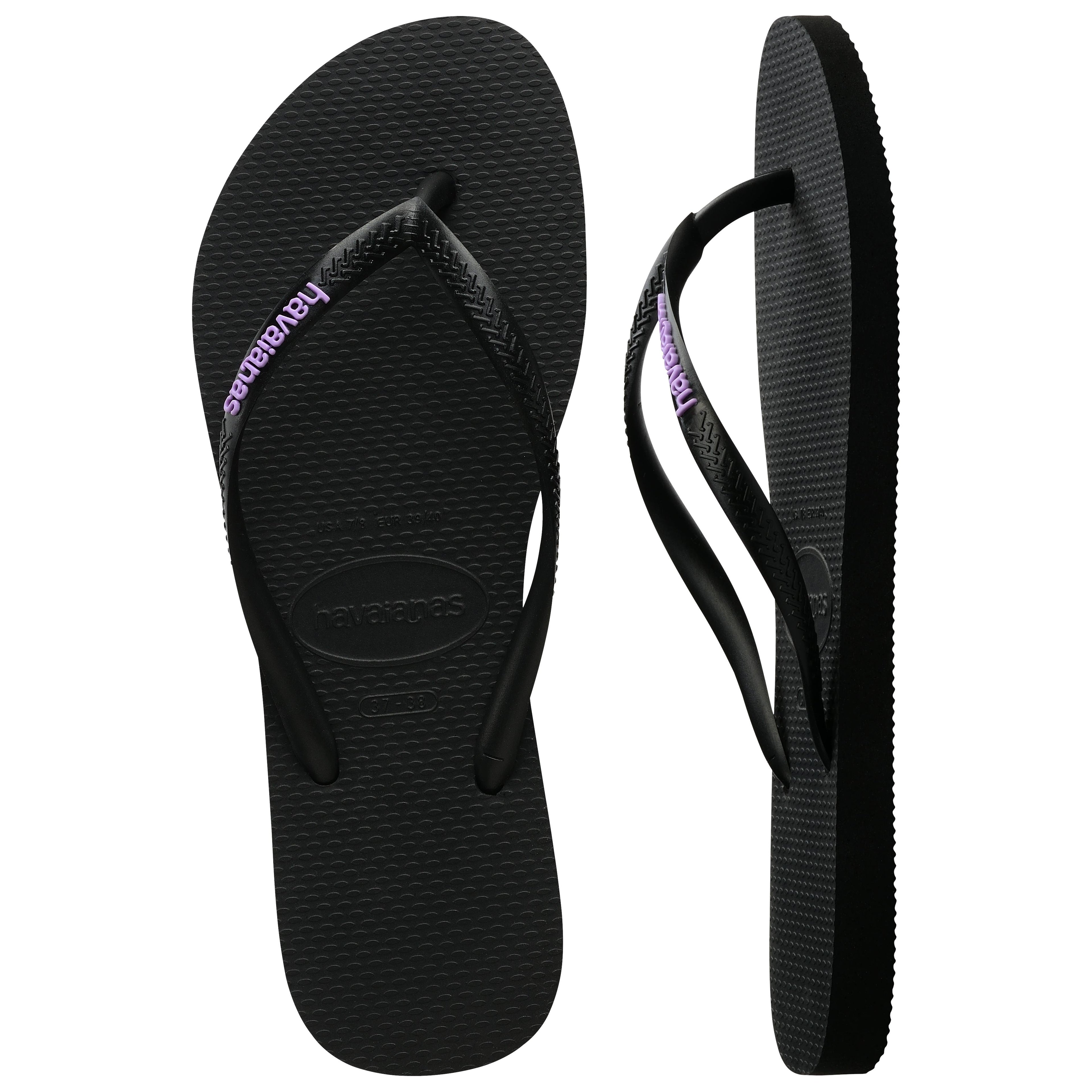 Slim Rubber Logo Thongs