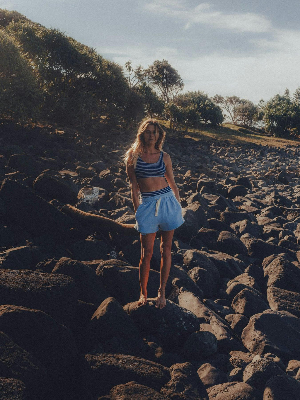 Terry Towelling Shorts Cloud