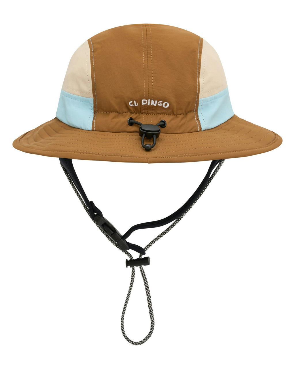 Blue + Brown Wide Brim Surf Hat