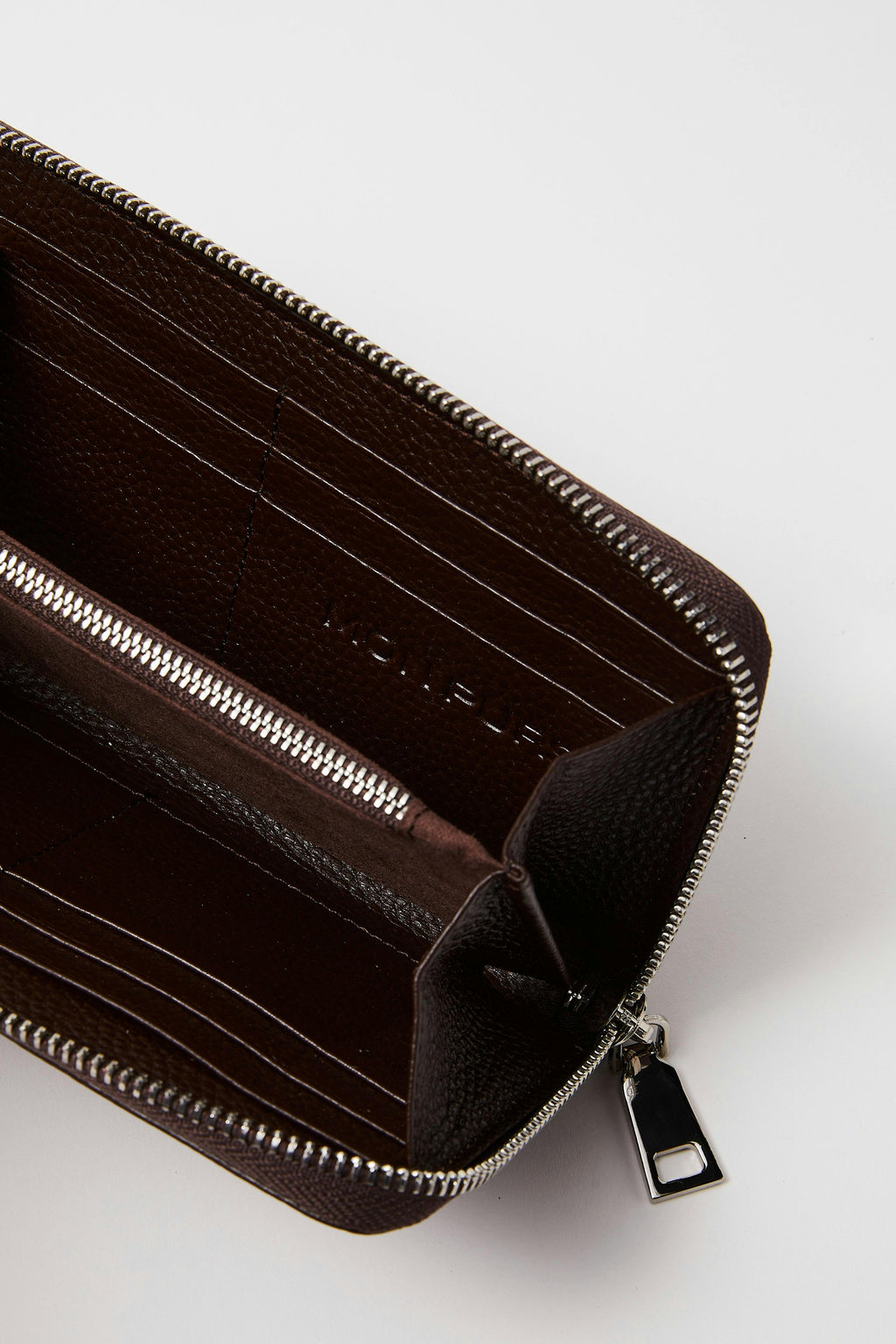 Classic Leather Wallet  | Chocolate Silver