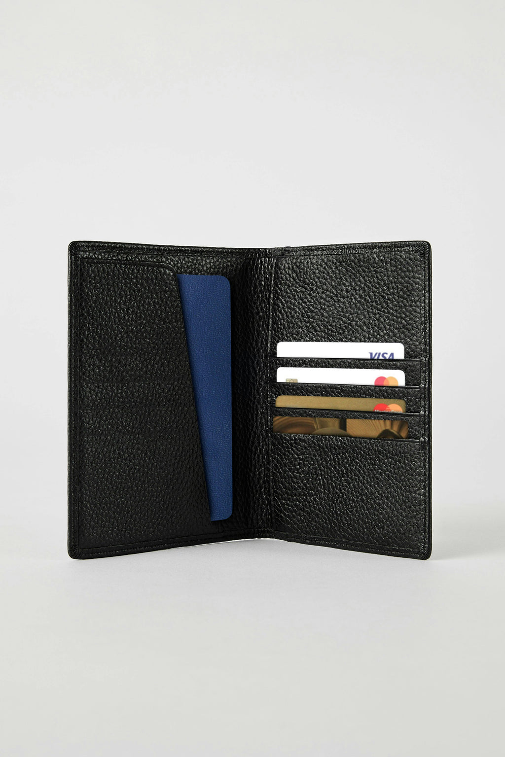 Luxury Leather Passport Wallet | Black