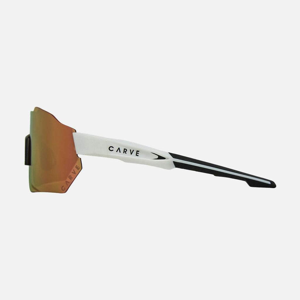 Level Up - Frame: Matte White   Lens: Brown with External Copper Iridium